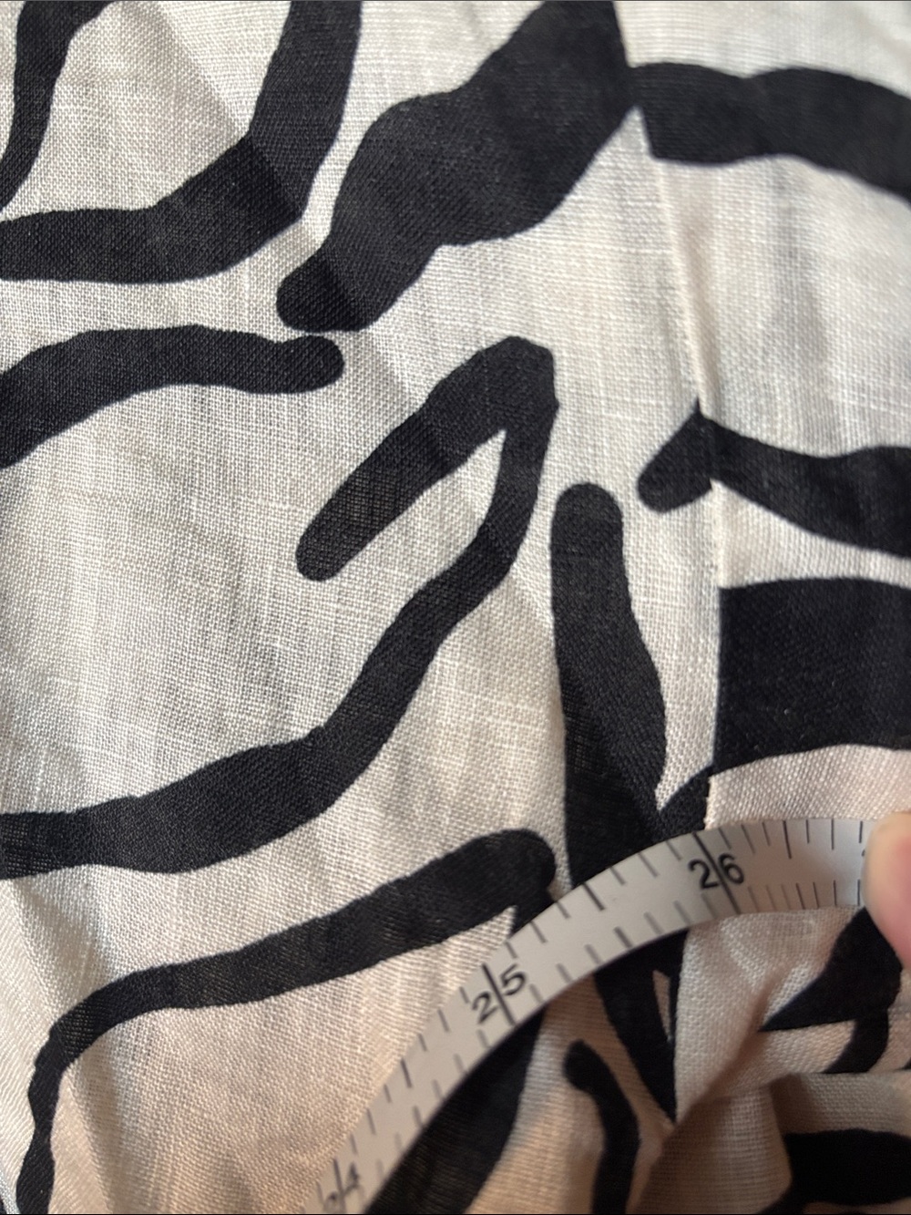 l*space Rio Black and Cream Floral Print Linen Tunic and Shorts Set NWOT - Picture 15 of 16